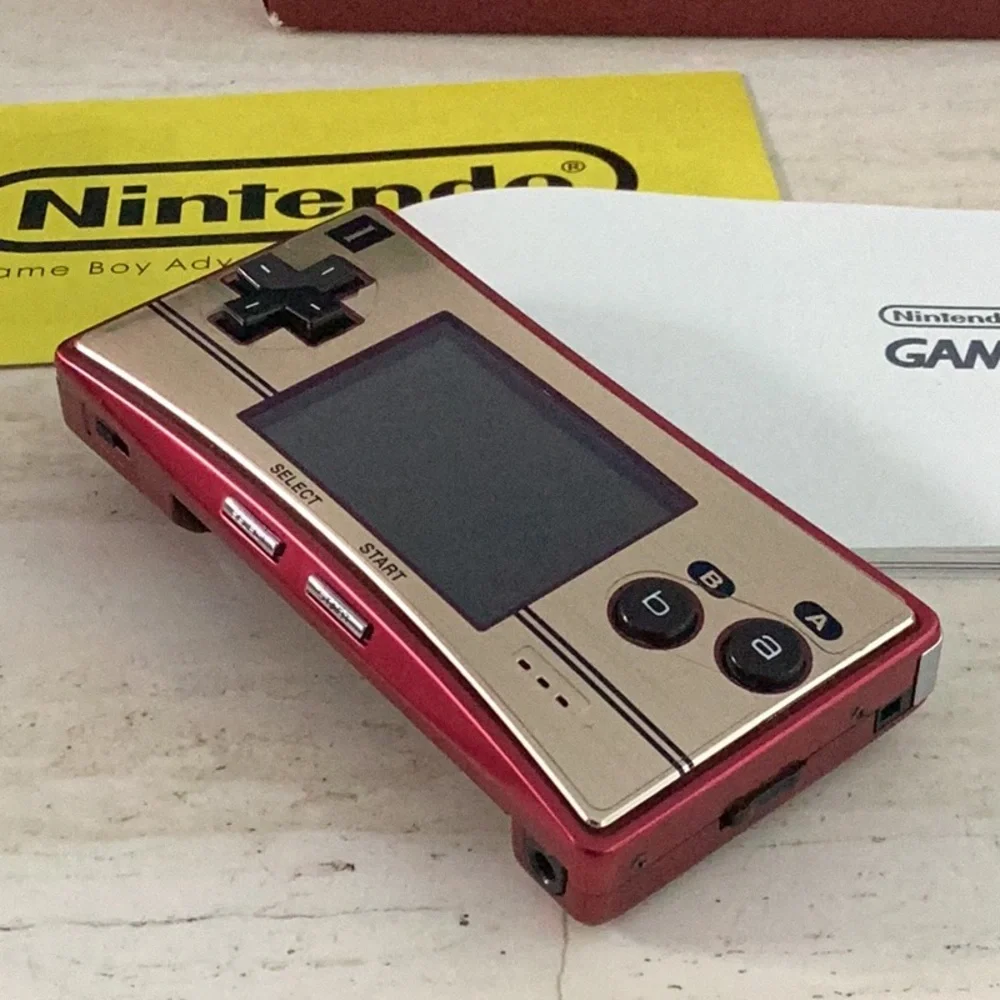 Mario 20th Anniversary Edition Nintendo Game Boy Micro Console Gameboy Gold Red